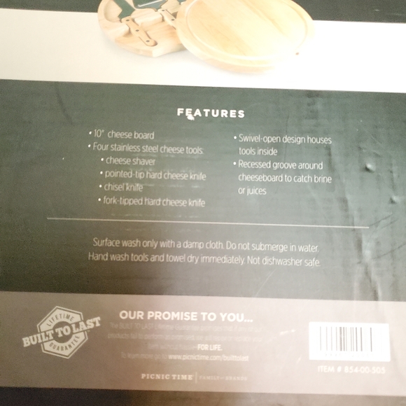 NWT Toscana Circo Cheeseboard and Tool set 10 inches diameter - Picture 3 of 5